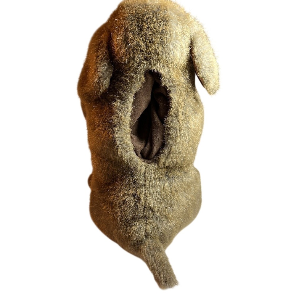 Folkmanis Sitting Golden Retriever Dog Hand‎ Puppet Realistic Plush Brown Tan - Picture 3 of 6